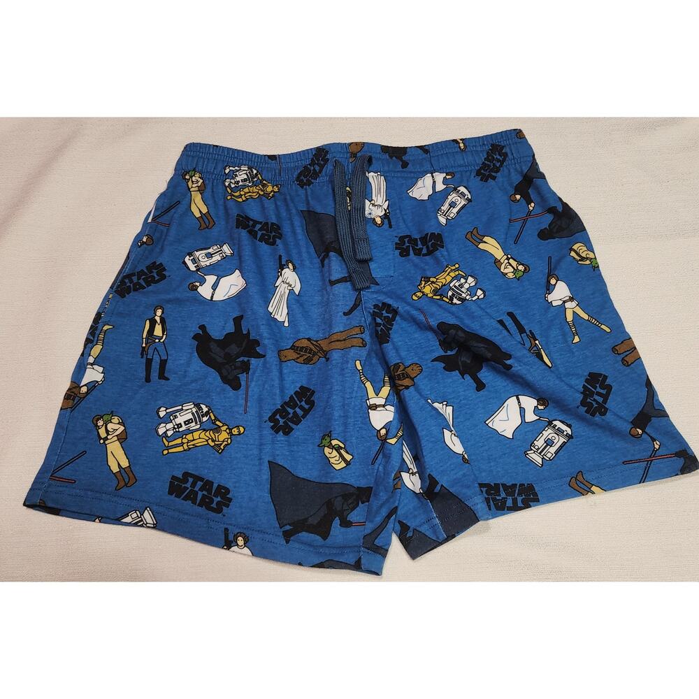 Star wars pajama shorts size medium men's